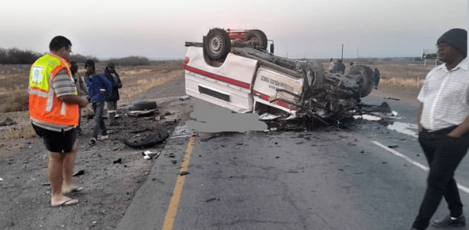 Head-On Collision Accident on B1 Highway in Namibia Kills 16 - The State Signal Head-On Collision Accident on B1 Highway in Namibia Kills 14 - The State Signal