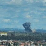 Operation True Promise 4: Iranian Missile Impact in Northern Israel's Hadera Causes Fire Operation True Promise 4: Iranian Missile Impact in Northern Israel's Hadera Causes Fire - The State Signal