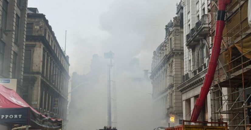 Glasgow Union Street Fire in Scotland Results to Building Collapse - The State Signal Glasgow Union Street Fire in Scotland Results to Building Collapse - The State Signal