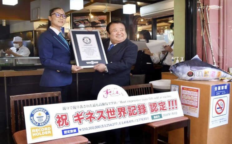 Japanese Sushi Chain Sushizanmai Wins Guinness World Record for Most Expensive Tuna - The State Signal